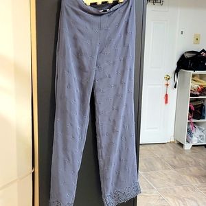H&M Broderie Trim Trouser Size 4